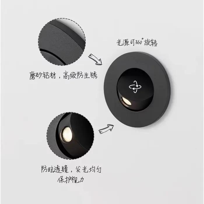 Lampe de lecture LED moderne pour chevet d'hôtel