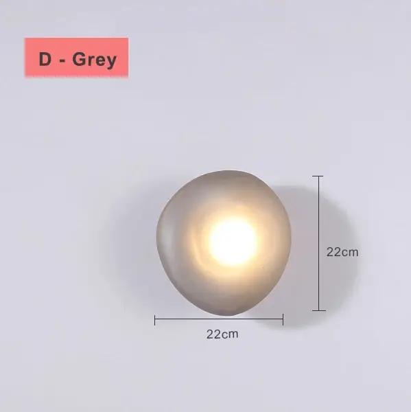 Applique Murale LED en Forme de Galets, Design Nordique Moderne, Luminaire Décoratif d'Nik, Idéal pour un Salon, une Chambre à Coucher ou des Escaliers