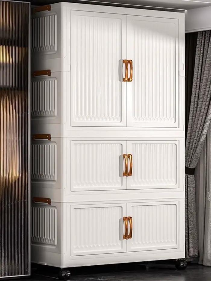 Armoire de rangement pliable pour bébé, Installation gratuite, petite armoire multicouche pour enfan