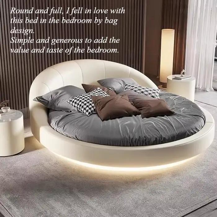 Luxe Unique lit double japonais moderne tables De chevet cadre De couchage Camas De Casal De Luxo chambre meubles accessoires