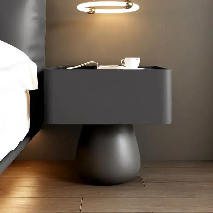 Table de chevet de luxe légère en bois massif