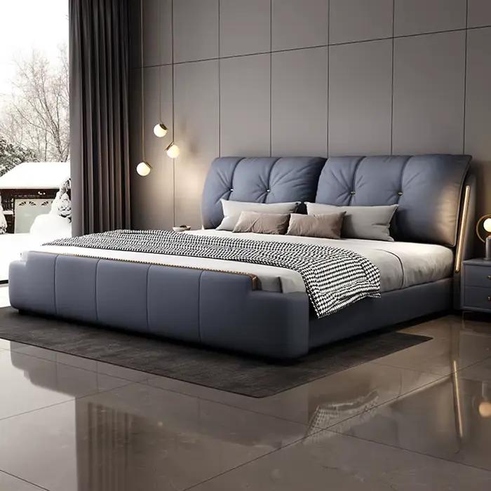 Cadre de lit king size avec rangement
