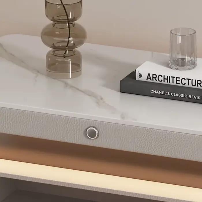 Tables De Chevet modernes De luxe légères avec tiroirs