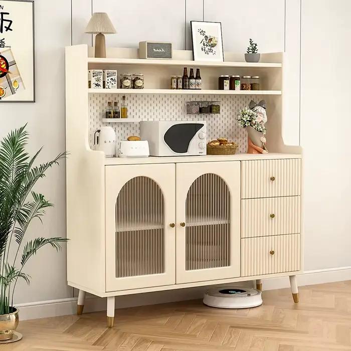 Armoires de salon de luxe européennes avec portes en verre