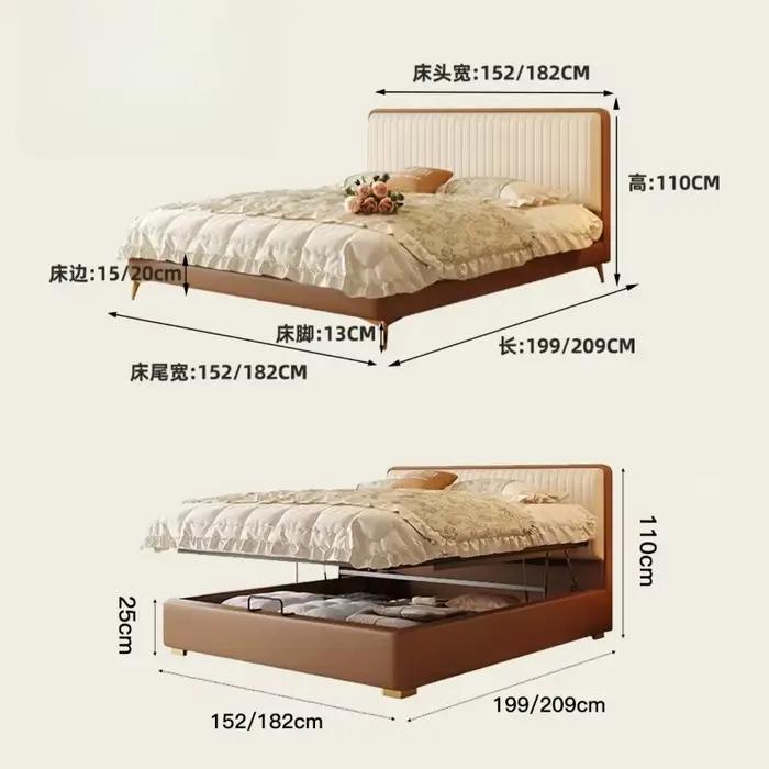 Support de lit vintage sous le lit avec rangement