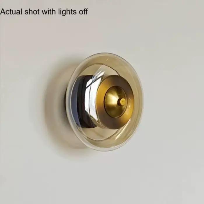 Lampes murales en verre de luxe postmodernes pour chambre à coucher