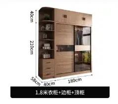 Rangement suspendu garde-robe vêtements Dressing parfum armoire en bois Organization
