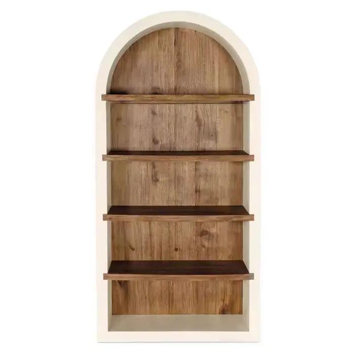 Meuble de rangement en bois pour café