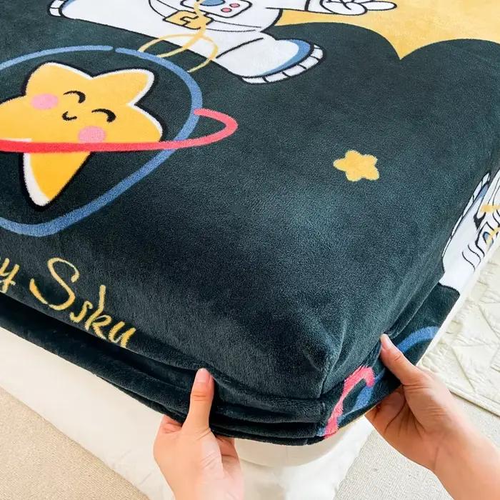 Drap-housse élastique en polyester pour lit Queen ou Double