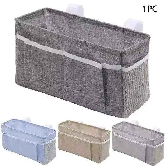 Organisateur de rangement de chevet en lin pour voiture