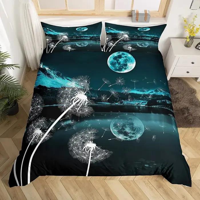 Snow Mountain housse de couette ensemble Iceberg lever du soleil coucher