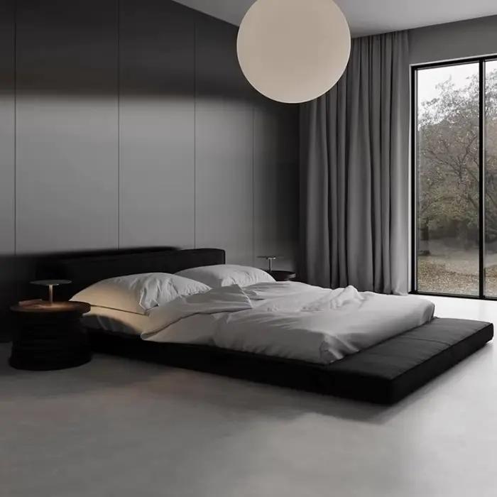 Reine lits rembourrés minimaliste moderne rembourrage lit Double français dormir Muebles Para dortoi