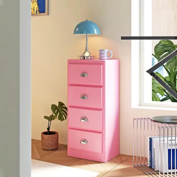 Meuble de rangement coloré et élégant pour le divertissement