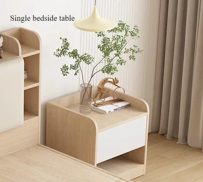 Lit minimaliste en bois esthétique japonais Double espace De rangement lit tables De nuit Tatami Somieres Y Marcos De Cama meubles De chambre