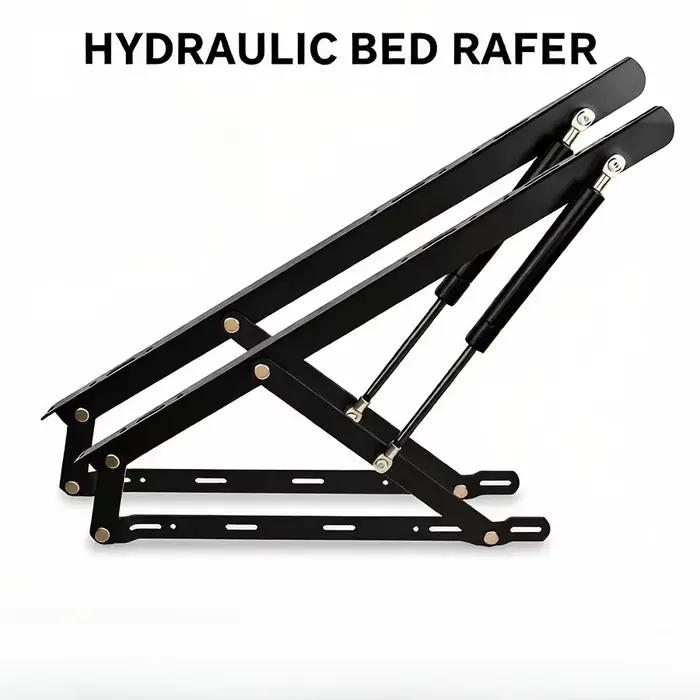 2 pièces Mécanisme de levage de lit, capacité de charge 22 kg/48,5 lb, ressort à gaz hydraulique, ki