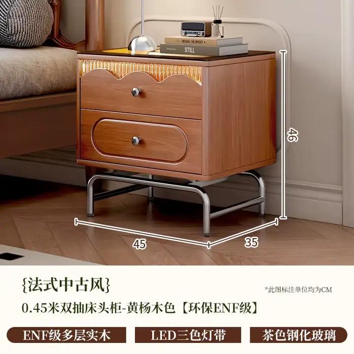 Table De chevet classique Vintage, rangement De beauté De luxe, tendance, Premium, Design De tiroir,