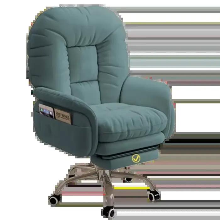 Roues blanches chaise De bureau Support arrière pivotant chaise De bureau ergonomique salle De médit