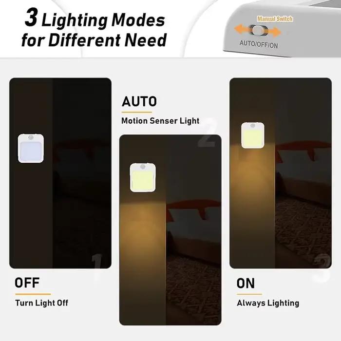Veilleuse avec capteur de mouvement et lumière LED