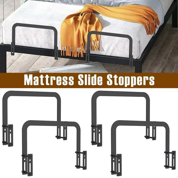 Bouchons coulissants pour matelas, 2/4 pièces, pince antidérapante en métal, support de barre de ret
