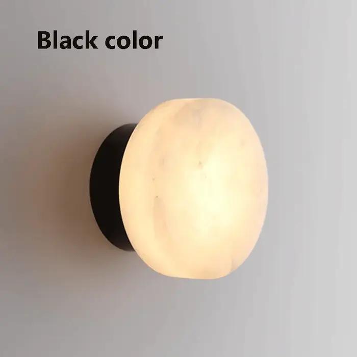 Applique de chevet en marbre espagnol, pierre naturelle, lumière minimaliste LED, lampe de décoration pour couloir et étude