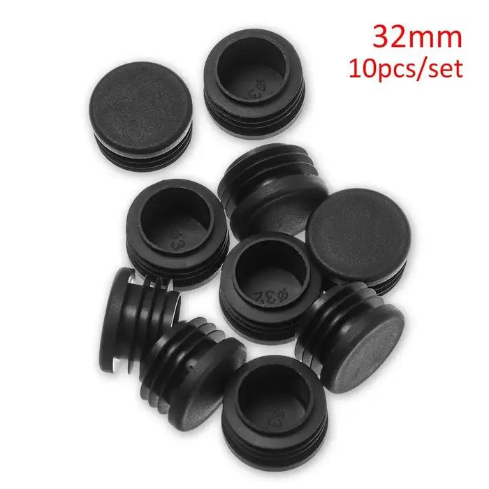 Tuyau rond enfichable en plastique noir