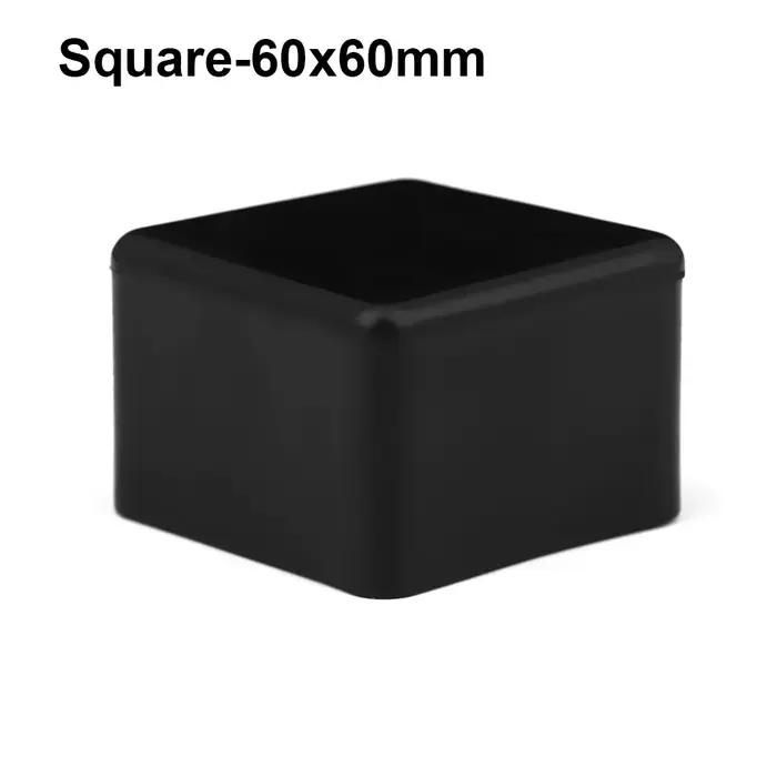 Couvre-pieds de chaise en PVC noir
