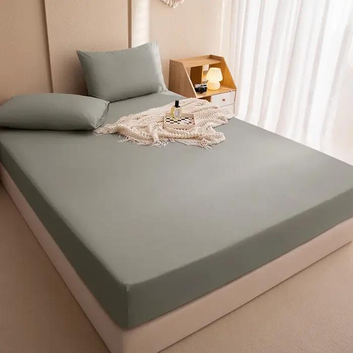 Housses de matelas imperméables de couleur unie