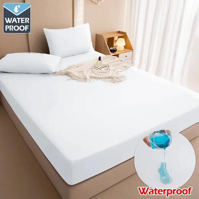 Draps de lit ajustés imperméables avec bande élastique