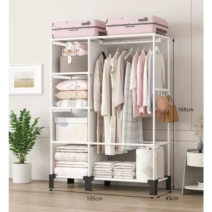 Nouvelle armoire de chambre à coucher, assemblage simple, armoire économique, robuste et durable, po