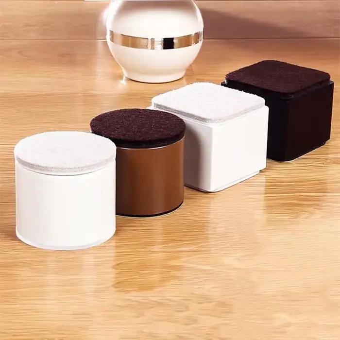 4 pièces en acier au carbone meubles lourds rehaussant pied coussin lit canapé chaise Table pieds ré