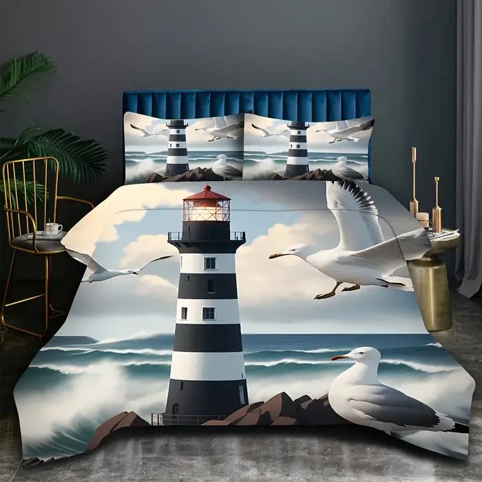 Ensemble de housse de couette avec beau paysage