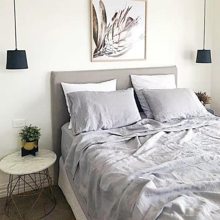Drap de Lit pio en Lin 100% Lavé Naturel France AREX