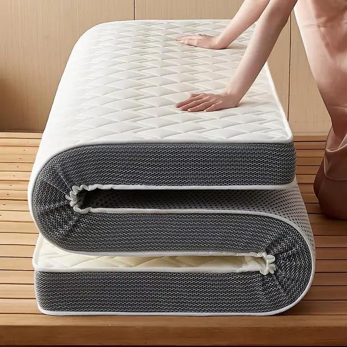 Matelas en latex naturel pour la maison, chambre à coucher, tatami, coussin en coton à mémoire de fo