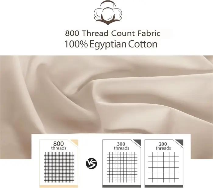 Drap-housse en coton égyptien ultra doux et confortable