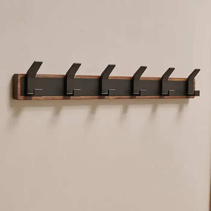 Crochet mural en bois BAKALA porte-manteau suspendu multi-usage pour salle de bain cuisine et chambre à coucher avec installation facile