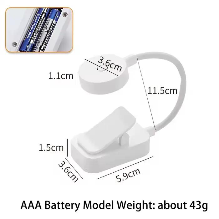 Mini lampe de lecture LED, lampe de table, 3 modes réglables, protection des yeux, lampe de lecture