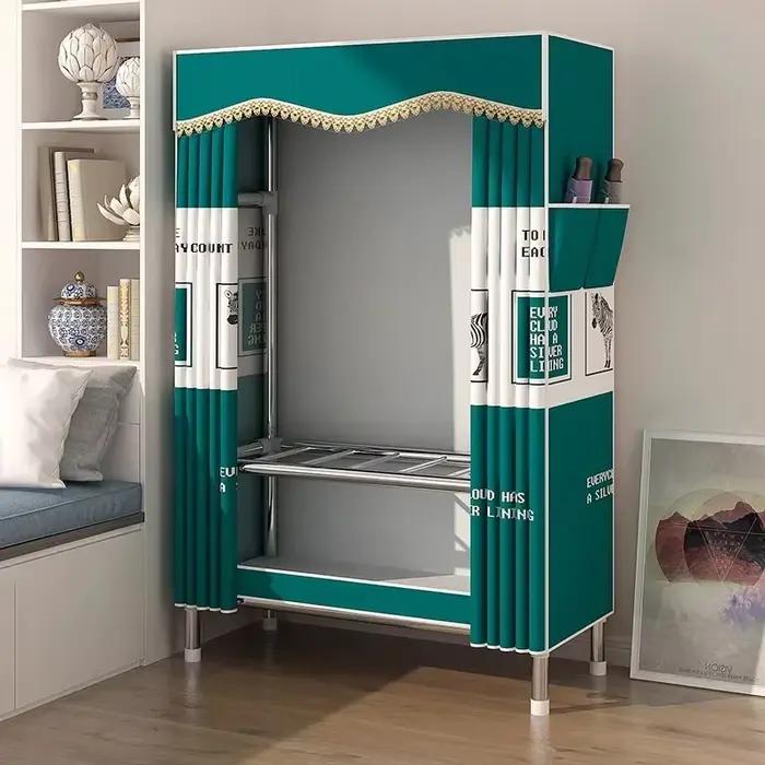 Chambre à coucher location armoire Portable vêtements placard dortoir petite