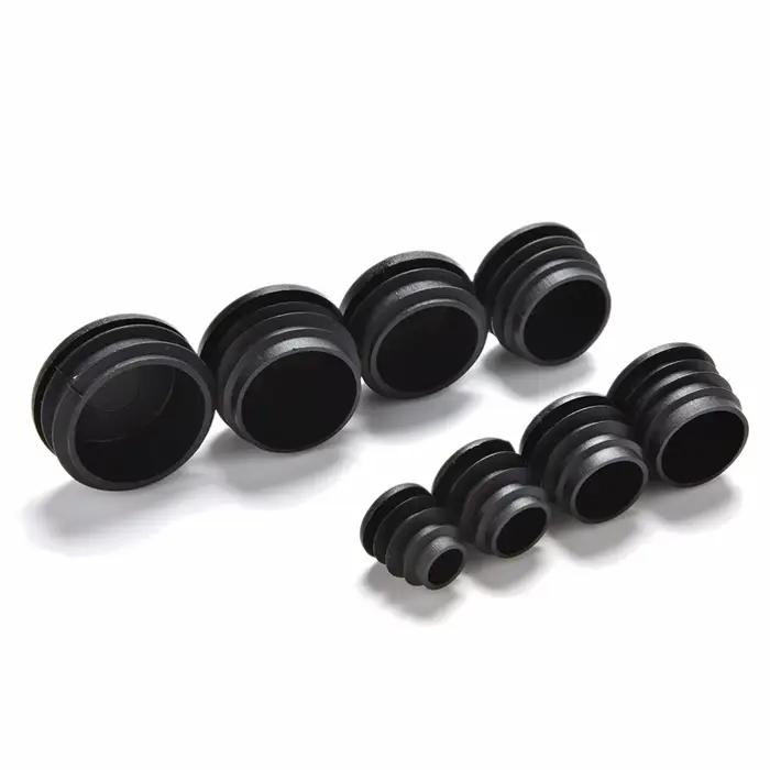 Bouchon de pied de meuble, 10 pièces/lot, capuchon d'extrémité obturateur pour Tube rond, diamètre 1