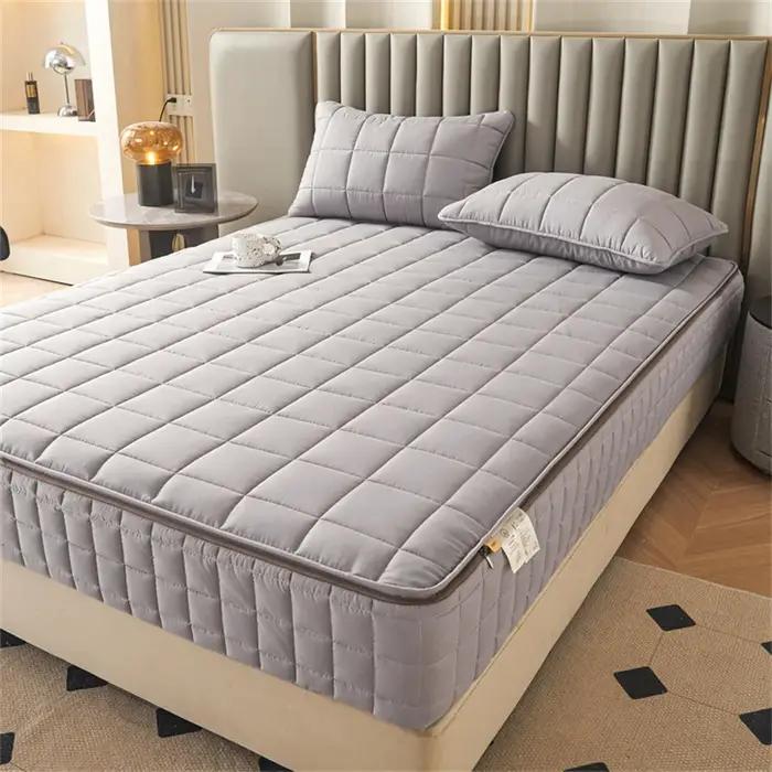 Housse de matelas six côtés matelassée avec fermeture éclair