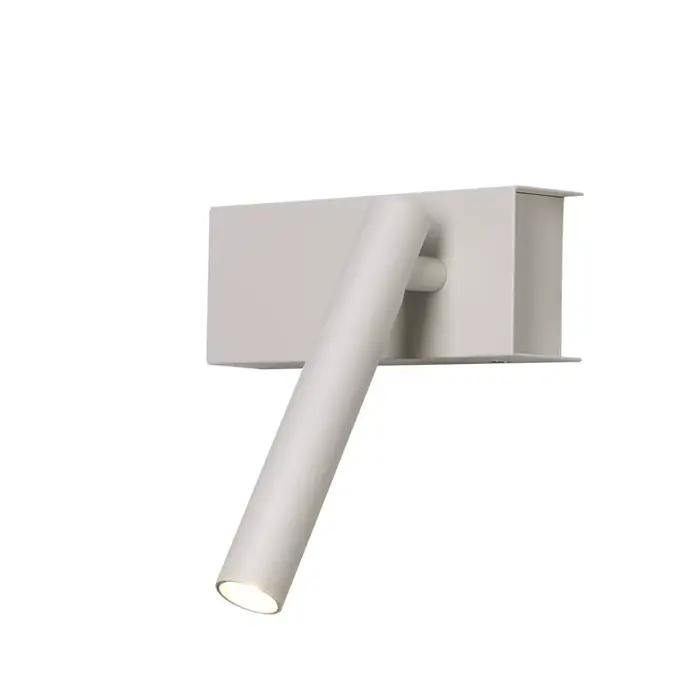 Mur LED lampe lampe de lecture pour chambre hôtel tête de lit nuit livre lampe lumières modernes blanc noir Spot pour salon fond