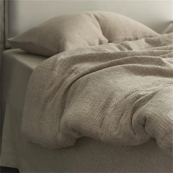 Parure de lit 100 % lin lavé – Housse de couette