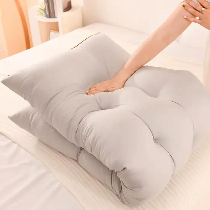 Grand coussin de lit, dossier et lombaire Double couche