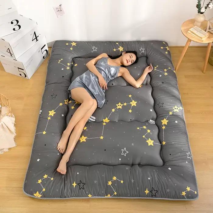 Matelas tatami épais de style japonais, artefact de sol de chambre paresseux, tapis de ménage, matel
