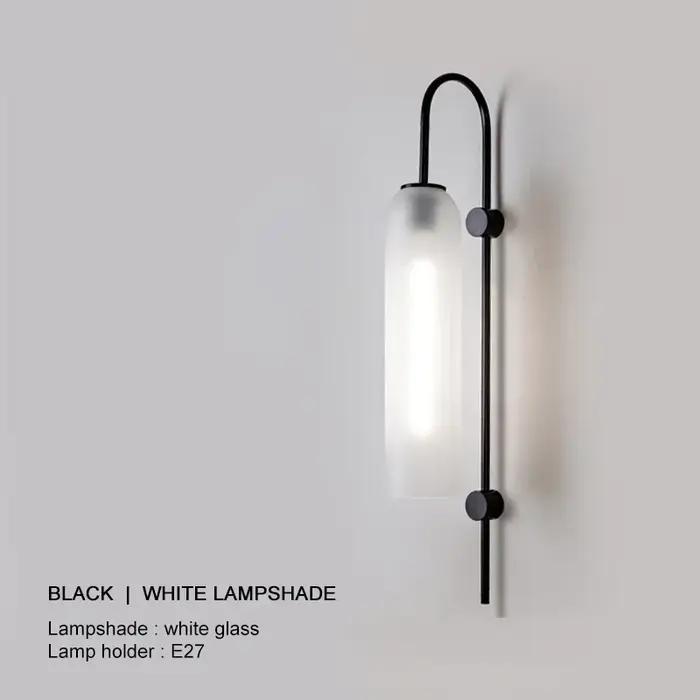 Applique Murale LED en Verre au Design Nordique Moderne