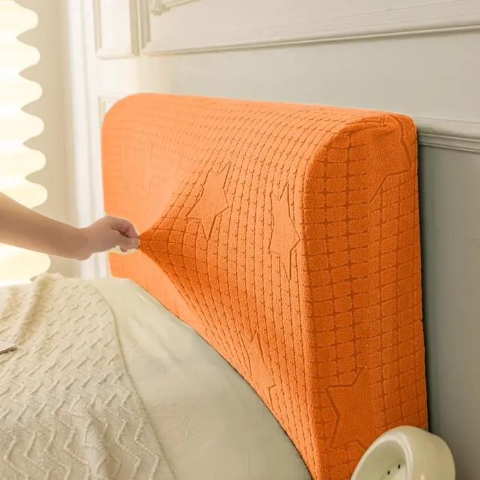 Housse de tête de lit en polaire extensible classique