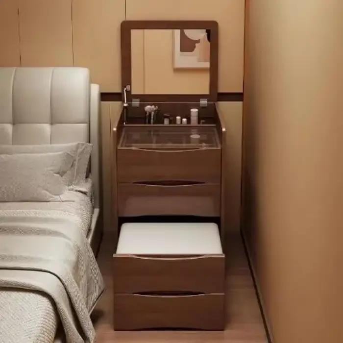 Table de maquillage en bois massif
