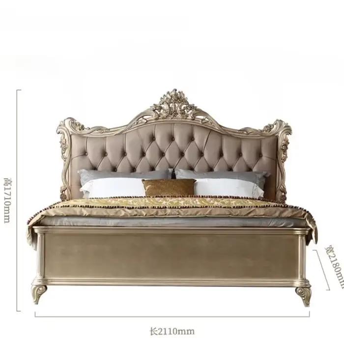 Armoires de lecture lits Double esthétique reine cadre de couchage