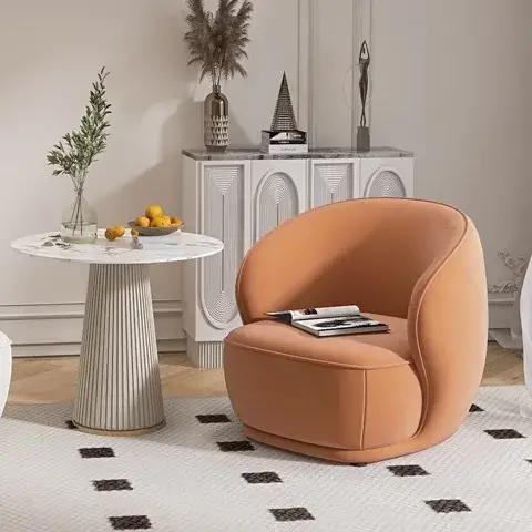 Chaise d'appoint en cuir PU