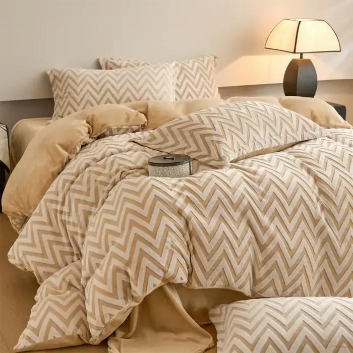 Parure de lit en velours de lait