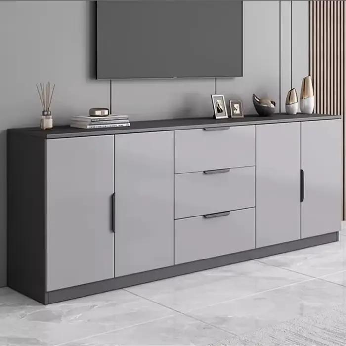 Meubles de salon de qualité supérieure : Armoires de rangement créatives crème